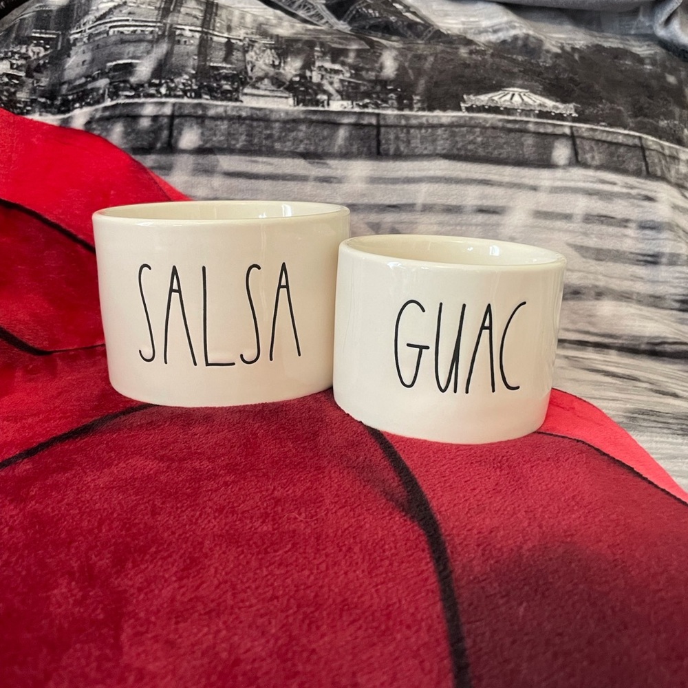 Rae Dunn White Salsa and Guac Bowls